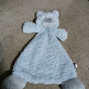 Blue Bear Plush Lovey Rattle